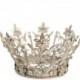Crown Cake Topper, Santos Crown, Silver Crown, Wedding Cake Topper, Crown Photo Prop, Rhinestone Crown, Fiona