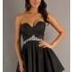 Short Strapless Black Dress by Alyce Designs 4250 - Brand Prom Dresses