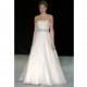 Anne Barge FW14 Dress 12 - A-Line White Full Length Fall 2014 The Anne Barge Collections Strapless - Rolierosie One Wedding Store