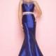 Flash by Mac Duggal 66131L Sheer Beaded 2pc Prom Dress - Brand Prom Dresses
