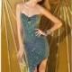 Mermaid Asymmetrical Sequined Gown by Alyce Prom - Color Your Classy Wardrobe