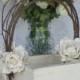 Flower Girl Basket Shabby Chic Wedding Decor (P10377)