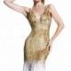 Sequined V-Neck Gown by Johnathan Kayne 508 - Bonny Evening Dresses Online 