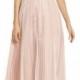 Adrianna Papell Sequin Pleated Tulle High/Low Gown 
