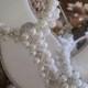 White Pearl Beaded Rhinestone Bridal/Beach Wedding Sandals