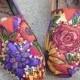 Custom Toms for Wedding, Toms Wedding Shoes, Hand Painted Shoes, Fall Colors Bridal Party, Sunflower, Roses, Mums, Gift for Mom, Grandmother