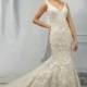 Mori Lee 1304 Wedding Dress - Mori Lee Mermaid Wedding Long V Neck Dress - 2017 New Wedding Dresses