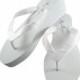 Bridal Flip Flops/ Wedding/ Bridal Sandals/ Wedges/ Platform/ Heel/ Bride Flip Flops/ Ivory Flip Flops/ white. Plain. custom. wedding shoes