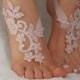 blush pink beaded beach wedding  barefoot sandals country wedding shoes sandles barefoot anklets bridesmaid bridal spectacular barefeet