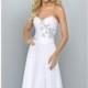 White Embellished Sweetheart Gown by Landa Designs Signature Pageant - Color Your Classy Wardrobe