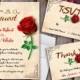Beauty and The Beast Wedding Invitations - Beauty and The Beast Invitations - Vintage Invitations - Vintage Wedding - Beauty and The Beast