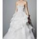 Marchesa Spring/Summer 2018 Tulle Chapel Train Ivory Sweet Strapless Sleeveless Ball Gown Appliques Dress For Bride - Fantastic Wedding Dresses