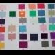 Bridesmaid dress color card, Physical color card, Bridesmaid Dress Fabrics, Color Samples, Fabric Samples, Color table
