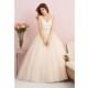 Allure Romance 2750 - Allure Ball Gown Pink Full Length Fall 2014 V-Neck - Rolierosie One Wedding Store