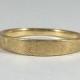 Vintage Gold Wedding Band. Satin Finish on 14K Solid Yellow Gold. Stacking Ring. Weighs 1.6 Grams. Estate Fine Jewelry. Size 5.