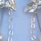 Silver Chandelier Earrings ,Sterling Silver Earrings ,Handmade Chandelier Earrings ,Pearl Chandelier Earrings ,Bridal Chandelier Earrings
