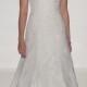 Matthew Christopher Adaline Strapless Lace A-Line Gown 