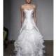 Anna Maier ~ Ulla Maija - Spring 2014 - Strapless Ball Gown with Asymmetric Tulle Ruffle Ball Gown - Stunning Cheap Wedding Dresses