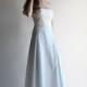 Blue wedding skirt, bridal separates, long skirt, aline skirt, floor length skirt, alternative wedding dress, sky blue skirt, bridal skirt
