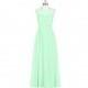 Mint_green Azazie Justine - Chiffon Floor Length Illusion Sweetheart Dress - Cheap Gorgeous Bridesmaids Store
