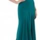 Carmen Marc Valvo Infusion Crepe High/Low Gown 
