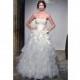 St. Pucchi FW12 Dress 21 - White Strapless Fall 2012 Full Length Ball Gown St. Pucchi - Rolierosie One Wedding Store
