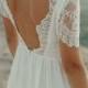 Wedding Dress, Beach Wedding Dress, Lace Wedding Dress, Boho Wedding Dress, Wedding Dress Bohemian, Open Back Wedding Dress. Backless Dress