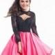 Rachel Allan 3024 Long Sleeve Lace Corset Party Dress - 2017 Spring Trends Dresses