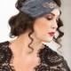 Great Gatsby headband, gatsby style dress, Downton Abbey serre tete 1920s headpiece, black feather headband, roaring 20s headpiece,