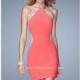 Beaded Sheer Mini Dress by La Femme 21117 - Bonny Evening Dresses Online 