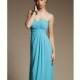 Turquoise Empire Sweetheart by Bridesmaids by Mori Lee - Color Your Classy Wardrobe