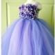 Flower Girl Dress, Tutu Dress, Photo Prop, Lavender Purple, Flower Top, Tutu Dress - Hand-made Beautiful Dresses