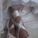 Blush Princess Bridal Ballet Shoes, Blush Rose Ballerina Wedding Slippers, Lace Ballet Bridal Flats, Lace Wedding Shoes, Custom made Shoes