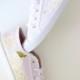 White Rose, Wisteria and Gypsophila flower handpainted custom flat wedding trainer shoes