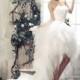Chic Asymmetrical Strapless High-Low Court Train Tulle Wedding Dress CWLH13006 - Top Designer Wedding Online-Shop