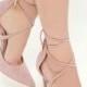 Michele Dusty Rose Lace-Up Heels