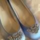 Cinderella  Shoes - Shoes - Wedding Shoes -  Blue Wedding Shoes - Blue Flats - Blue Wedding Flats - Choose From Over 150 Colors - Ballet