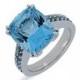 Bony Levy Aquamarine & Blue Topaz Ring (Nordstrom Exclusive) 