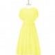 Lemon Azazie Alejandra - Scoop Back Zip Chiffon Knee Length Dress - Cheap Gorgeous Bridesmaids Store