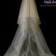 Wedding Veil, Radiance Veil, 2-Tier Veil, Satin Cord Edge Veil, Chapel Veil, Made- to-Order Veil, Bespoke Veil