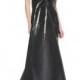 Blanche Sequin Flounced V-Neck Gown