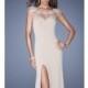 Embellished Slit Gown by La Femme 19787 - Bonny Evening Dresses Online 