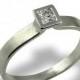 Princess Cut Diamond Ring, Princess Cut Engagement Ring, 14K White gold Ring, Diamond Engagement Ring, Princess Cut, Solitaire Ring,