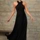 Elegant Chiffon Halter Neckline A-line Bridesmaid Dress - overpinks.com