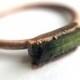 Green tourmaline ring 