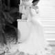 Alessandra Rinaudo 2018 LUISETTA Lace Beading Open Back Chapel Train Ivory Column Illusion Cap Sleeves Dress For Bride - Rosy Bridesmaid Dresses