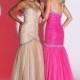 Elegant Tulle Sweetheart Neckline Mermaid Prom Dress with Beadings & Rhinestones - overpinks.com