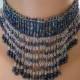 Blue Fringed Necklace