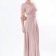 Dusty pink Infinity Dress - floor length  wrap dress - Hand-made Beautiful Dresses