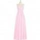 Candy_pink Azazie Milagros - Sweetheart Back Zip Floor Length Chiffon Dress - Charming Bridesmaids Store